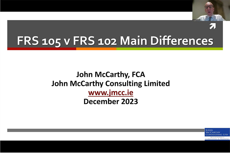 Main Differences Between FRS 102 and  105
